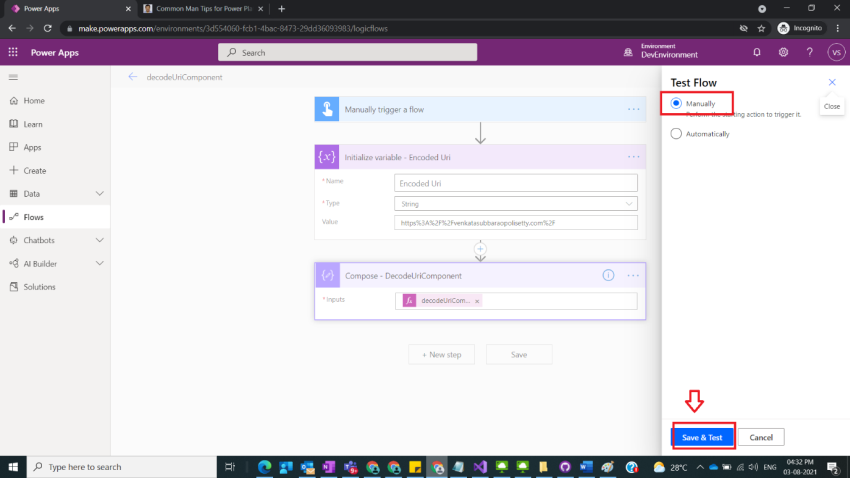 Usage of Decode URI in Power Automate
